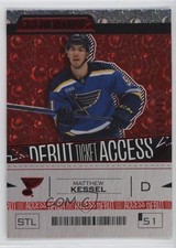 2023 Upper Deck Credentials Debut Ticket Access Red /349 Matthew Kessel #101 uk2