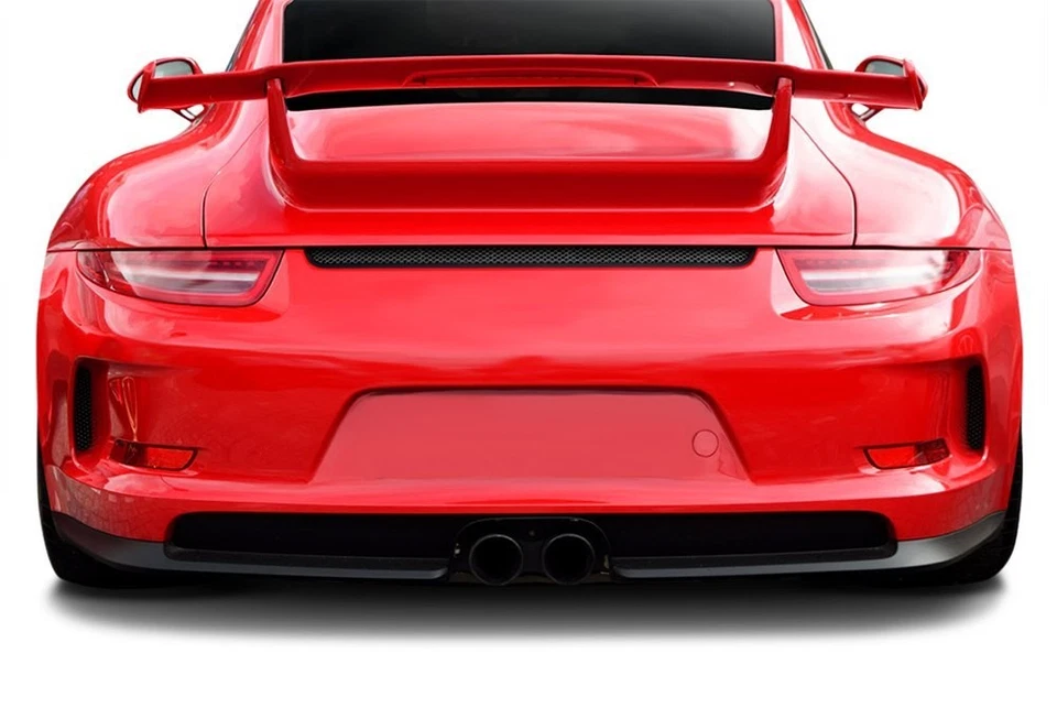 For Porsche 911 12-15 GT3 Style Fiberglass Rear Bumper w Reflectors Unpainted Foto 2 de 4
