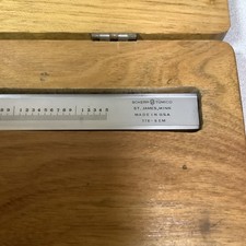 Vtg. Scherr Tumico No. 378-6 EM Caliper Made In USA Very Nice In Wood Case