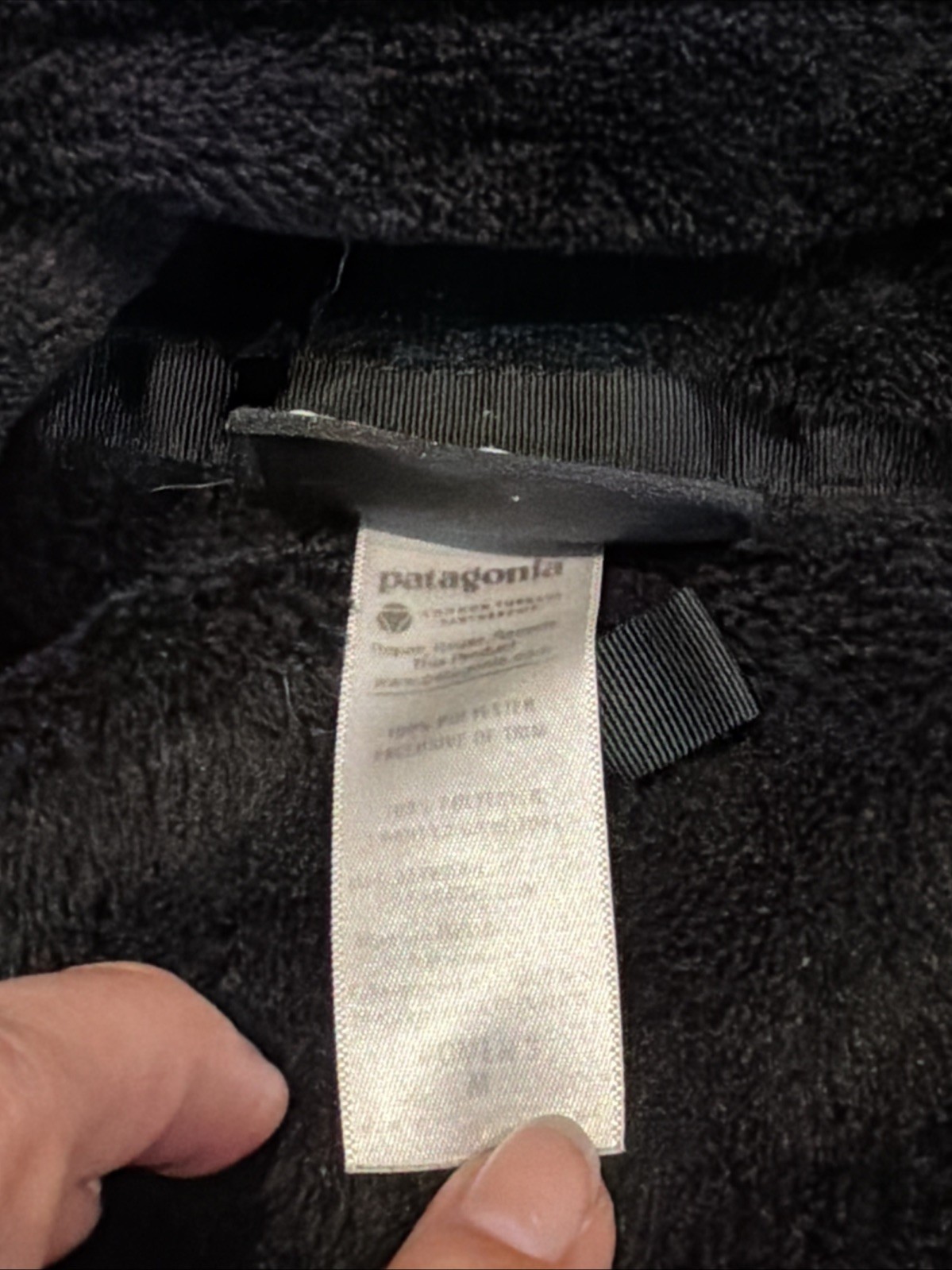 Patagonia Women's Black Full Zip Collared Jacket M Zipped Pockets Long Sleeve thumbnail 3