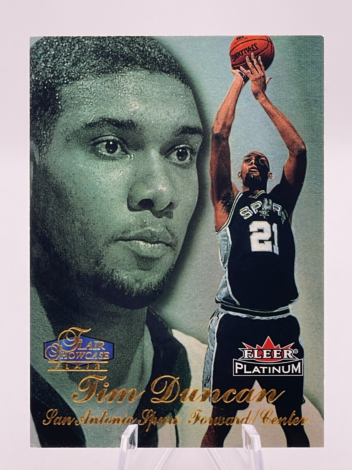 1997-98 Flair Showcase Showtime - Tim Duncan RC (Sec 2 Row 3 Seat 5) San Antonio