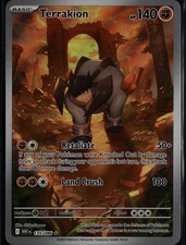 Terrakion 135/086 Illustration Rare White Flare Pokemon Near Mint on eBay