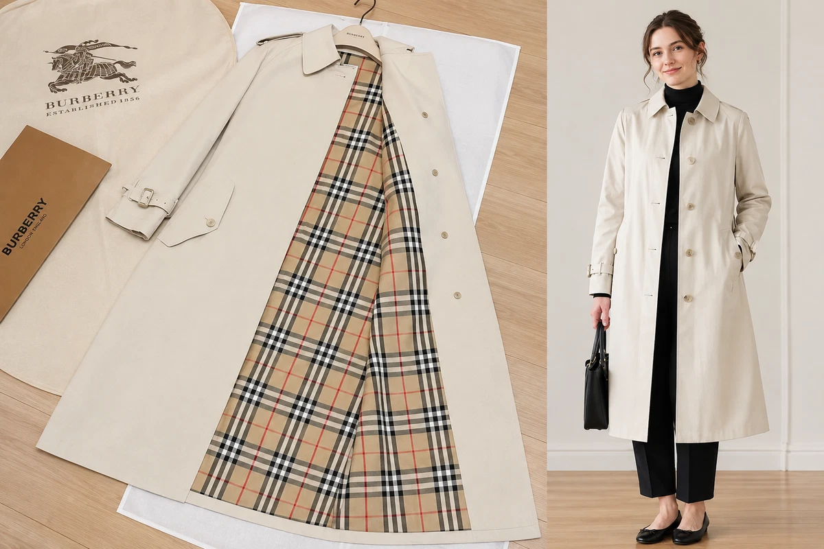 25+ Vintage Burberry Trench Coat In Women's Coats & Jackets for