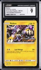 2018 POKEMON BLACK STAR PROMOS LOST THUNDER PRERELEASE #SM150 RAIKOU CGC 9 on eBay