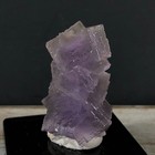 Columnar Cubic Fluorite Crystal Cluster w Stand Natural Mineral Specimen KLP-40 — photo 1