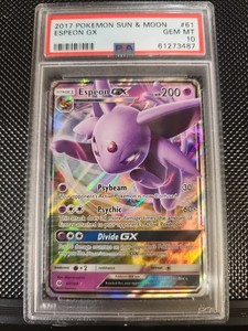 flamigo pokemon card value 2019 POKEMON S & M FA/ESPEON GX HIDDEN FATES PSA 9 CERT 83934976 –  Jeffthrowcards main image 0