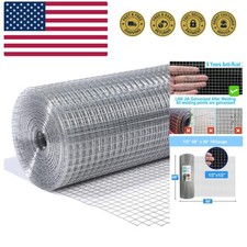 Hardware Cloth 1/2 inch 48 in x 50 ft 19 Gauge, Hot-dip Galvanized After Weld...
