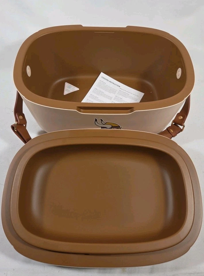 Enfriador retro con logotipo del equipo de la NFL con licencia de Vikings Memory Company ENVÍO GRATUITO Foto 2 de 3