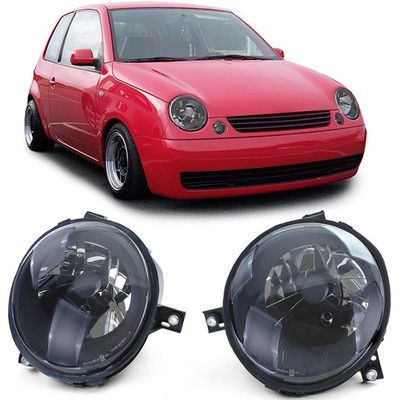 Klarglas Scheinwerfer Set Schwarz Smoke passt für VW Lupo 6X 1998-2005