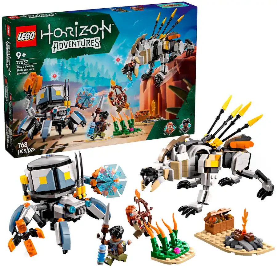 LEGO Horizon: Aloy & Varl Vs. Shell-Walker & Sawtooth (77037) for