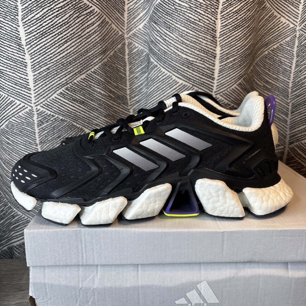 Adidas Climacool Men\'s Size 7.5 US FZ1717 Solar Yello-Cloud Black Athletic Shoes Adidas Climacool Boost Black Solar Yellow for sale | eBay main image 2