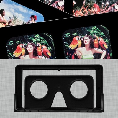 12 Stereofotos - View-Master Highlights Serie 2 + OWL Stereoscopic Viewer