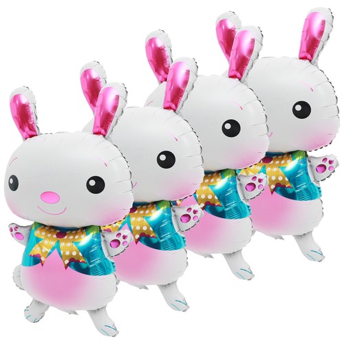 5 Pcs Rabbit Balloons Easter Foil Bunny Birthday Decoration - Picture 8 of 12