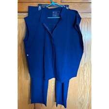 NWT Women's FIGS Navy Blue Scrub Set, Size XXL