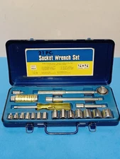 VTG Ratchet Socket Set 21 Piece S.A.E. Size 1/4" & 3/8" Combination Tools Japan