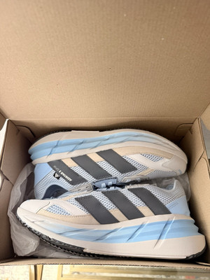 adidas Adistar 3 Sport Low Top Lace-Up Running Sneakers Light Blue White Gray