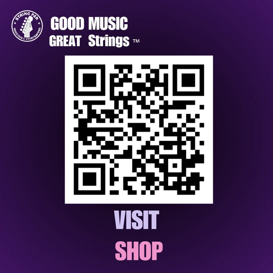 Elixir Acoustic Guitar Strings Nanoweb Phosphor Bronze 11-52 + 2 Strap Locks - Image 4 of 4