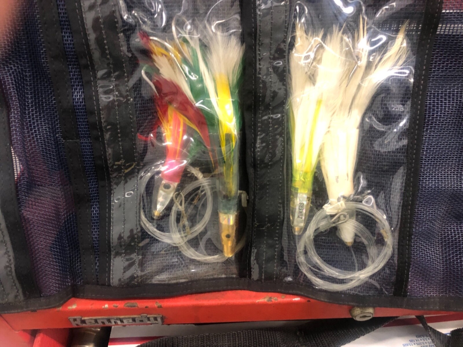 14-TROLLING FEATHERS BELT CARRIERS RAPALA BRAID JIG TOOLS GREAT LOT - Image 18