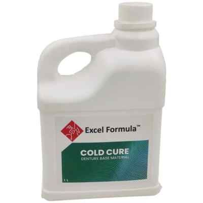 Dental Excel Formula SELF CURE Denture Base & Repair MONOMER LIQUID Can 1 Litre