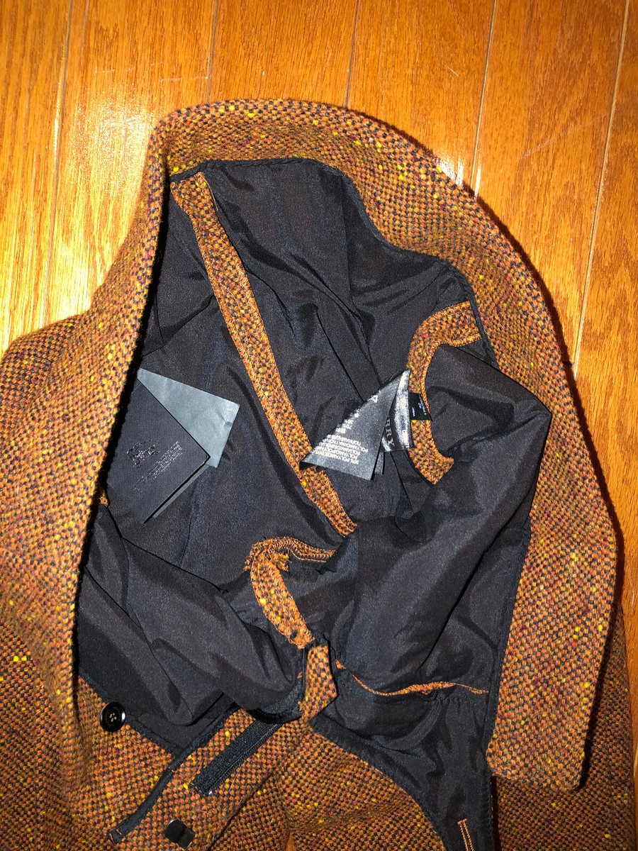 New Burberry Prorsum skinny heavy tweed flared bell pants