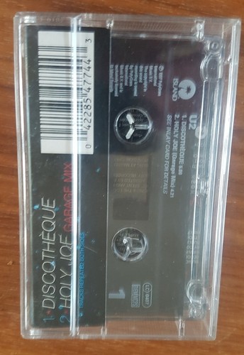 U2 Discotheque Cassette Tape Single 1997 Island Records EX Bono - Picture 2 of 4