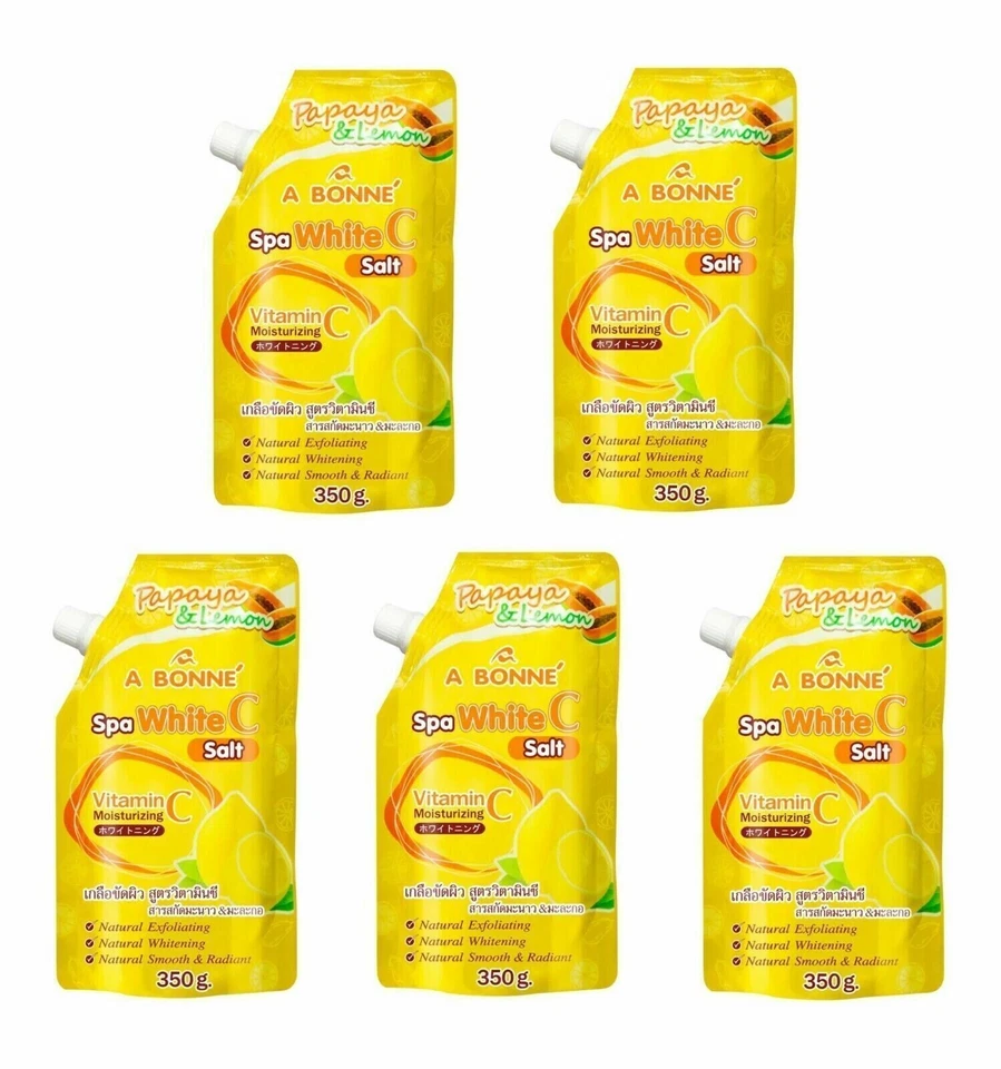 5 x A BONNE' Spa White C Salt Vitamin C Moisturizing Smooth Baby Skin Scrub 350g - Image 2 of 4