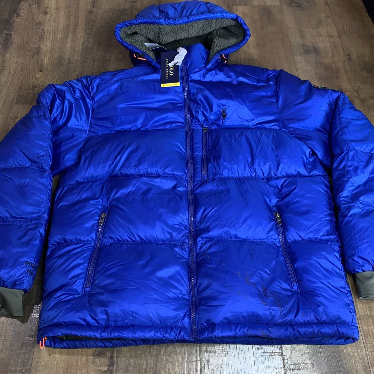 Mens royal blue clearance puffer jacket