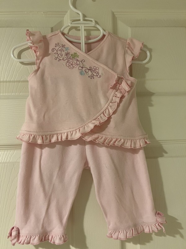 Baby Girl 2 Piece Set Pants Set Cozy baby Outfit 9 Months (16-18 lbs)