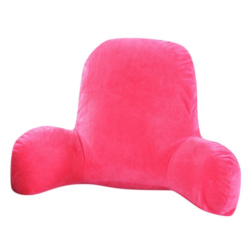 Plush Big Backrest Reading Rest Pillow Lumbar Support Chair Cushion with Arms - Picture 5 of 36
