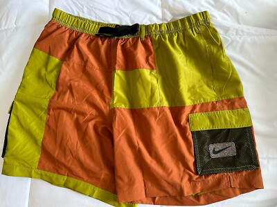 NWT Nike Men's 7'' Cargo Swim Volley Shorts NESSD465-314, Size XXL 