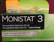 MONISTAT 3 Vaginal Antifungal 3-Day Treatment Combination Pack 1/2023