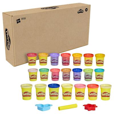 Play-Doh Variety Pack 21 Pots Tools Metallic Sparkle Emoji Dual