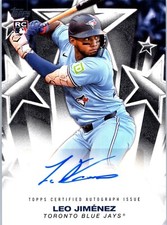 2025 Topps Series 1 Baseball Stars Auto Leo Jimenez Blue Jays
