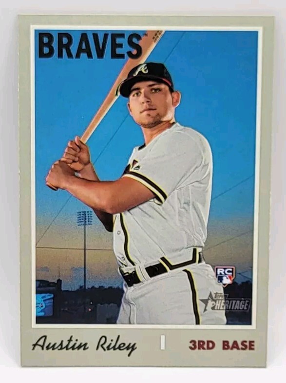 2019 Topps Heritage High Number Austin Riley Rookie Card #614 - Atlanta Braves