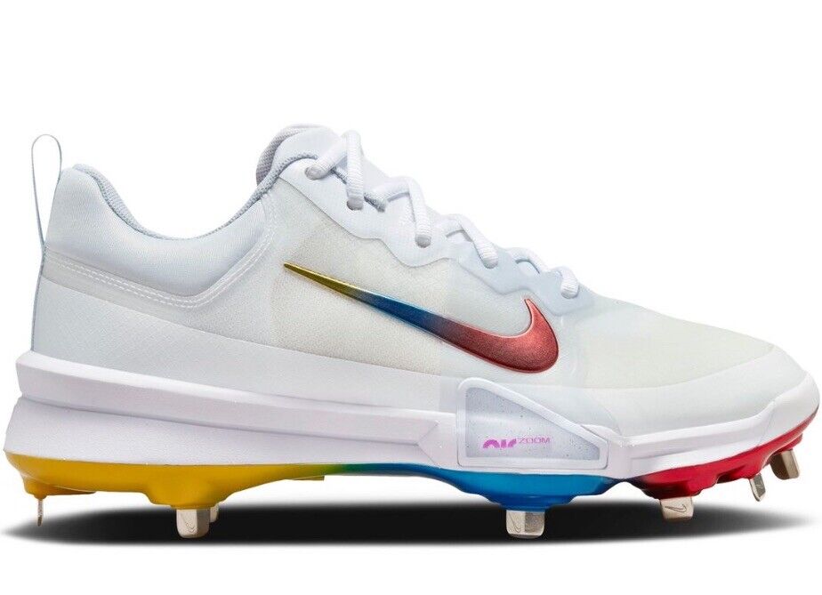 Nike Force Zoom Trout 9 Pro Metal Baseball Cleats Rainbow Nike Force Zoom Trout 9 Pro Metal Baseball Cleats Rainbow