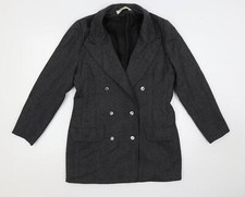 Jo-y-jo Womens Grey Jacket Blazer Size 12 Longline