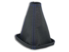 SCHALTMANSCHETTE FÜR NISSAN X-TRAIL T30FL 04-07 SCHALTSACK LEDER NAHT DUNKELBLAU