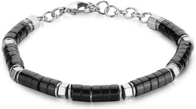 Brosway Herren Armband Stahl Onyx Steine Schwarz Coll. RIPTIDE _BTD009