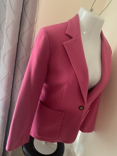 Chadwicks Pink Wool & Cashmere Blazer, Women’s Petite 8 - Picture 7 of 10
