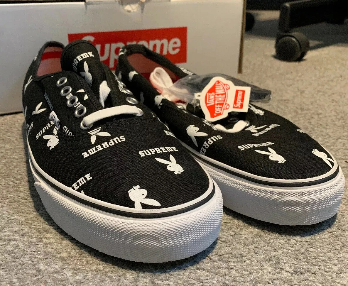 Fourgonnettes Supreme Playboy Royaume Uni 10. US 11. Vans Playboy Supreme Deadstock 44,os