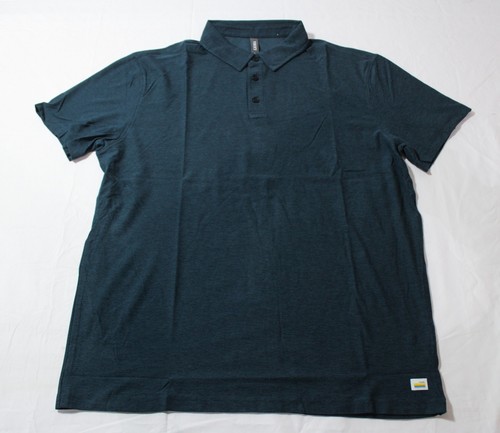 Vuori Herren Performance Strato Tech Kurzarm Polo LC7 Navy Heather Large