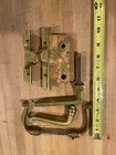 lot Antique & vintage bronze brass Back Plates lockset & handles french &baldwin — photo 5