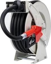 Diesel Fuel Hose Reel Retractable 3/4" x 50' Spring Driven Auto Swivel Rewind