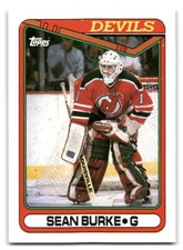 Sean Burke 1990-91 Topps HOCKEY #140 New Jersey Devils