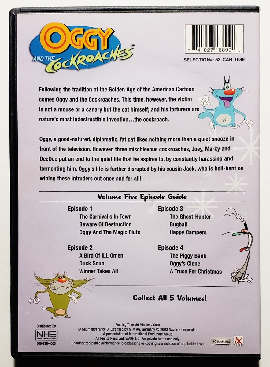 Oggy and the Cockroaches - Vol. 5 (DVD, 2003) for sale online | eBay