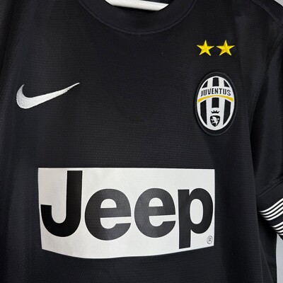 Maillot Juventus Extérieur 2013-14 Taille S #23 VIDAL - Nike Jaune Manches Courtes Adulte