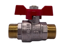 Kugelhahn Flügelgriff Absperrhahn Absperrventil Kugelventil Aussengewinde