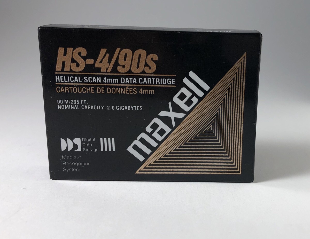 その他 HS-4/90S(D) DATA CARTRIDGE 90M/2G DDS1 Amazon.com: Maxell 2.0GB 91.5M HS-4/90S 4MM Data Cartridge