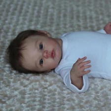 Realistic Reborn Baby Dolls Full Body Vinyl Silicone Girl 19In Doll Newborn Doll