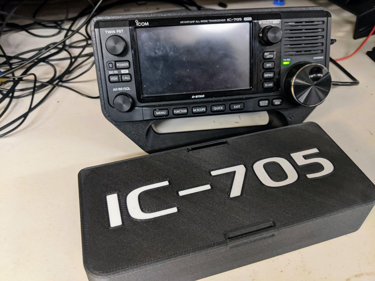 Icom IC-705 Protective Cover+Spare Battery Storage FRONT COVER